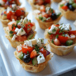 Greek Salad Phyllo Cups