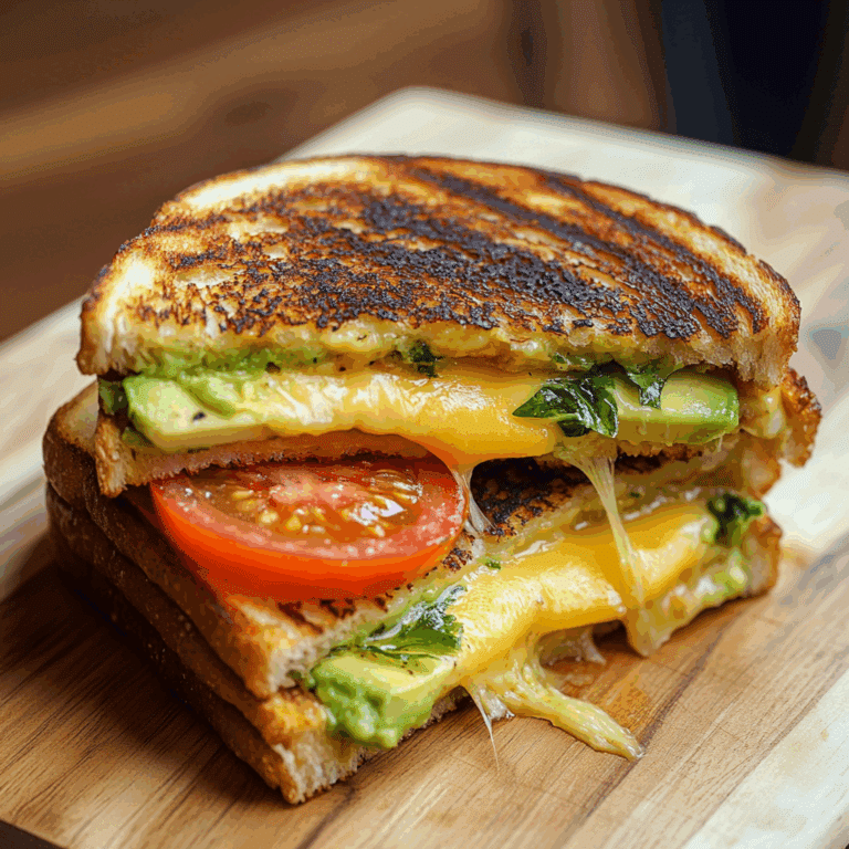 Healthy Grilled Cheese with Avocado and Tomato