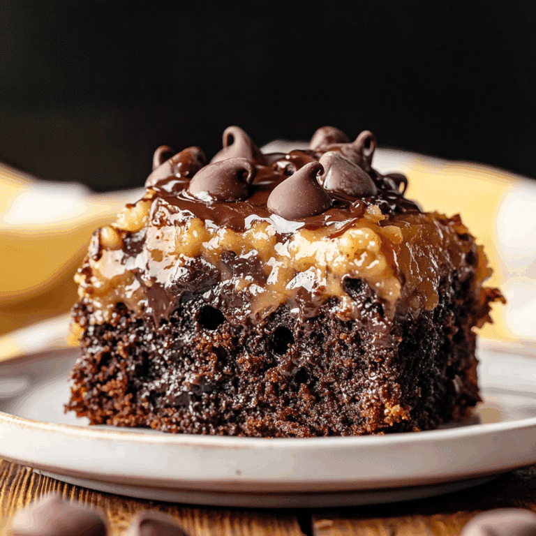 Irresistible German Chocolate Poke Cake Recipe