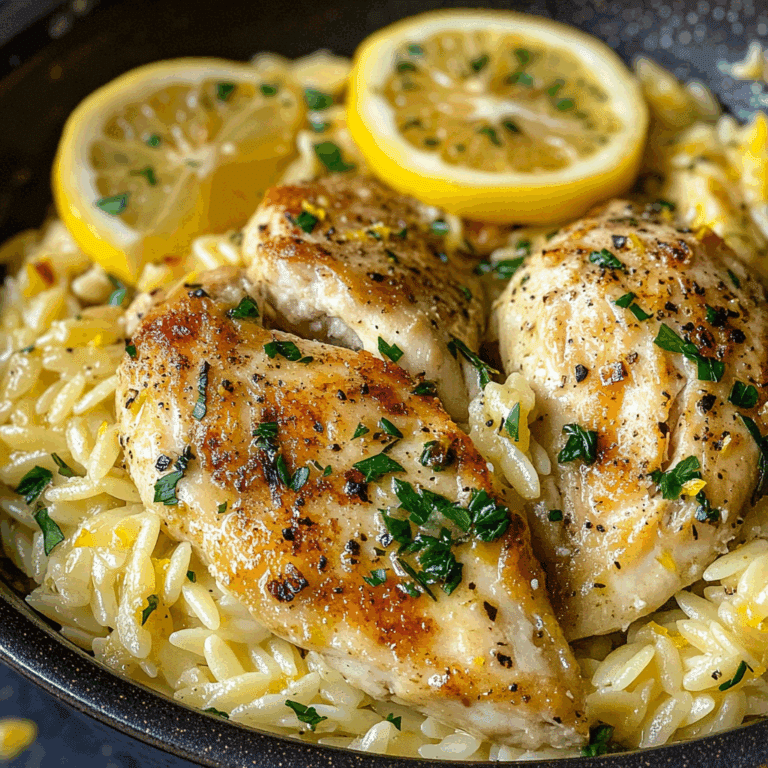 Lemon Chicken with Orzo