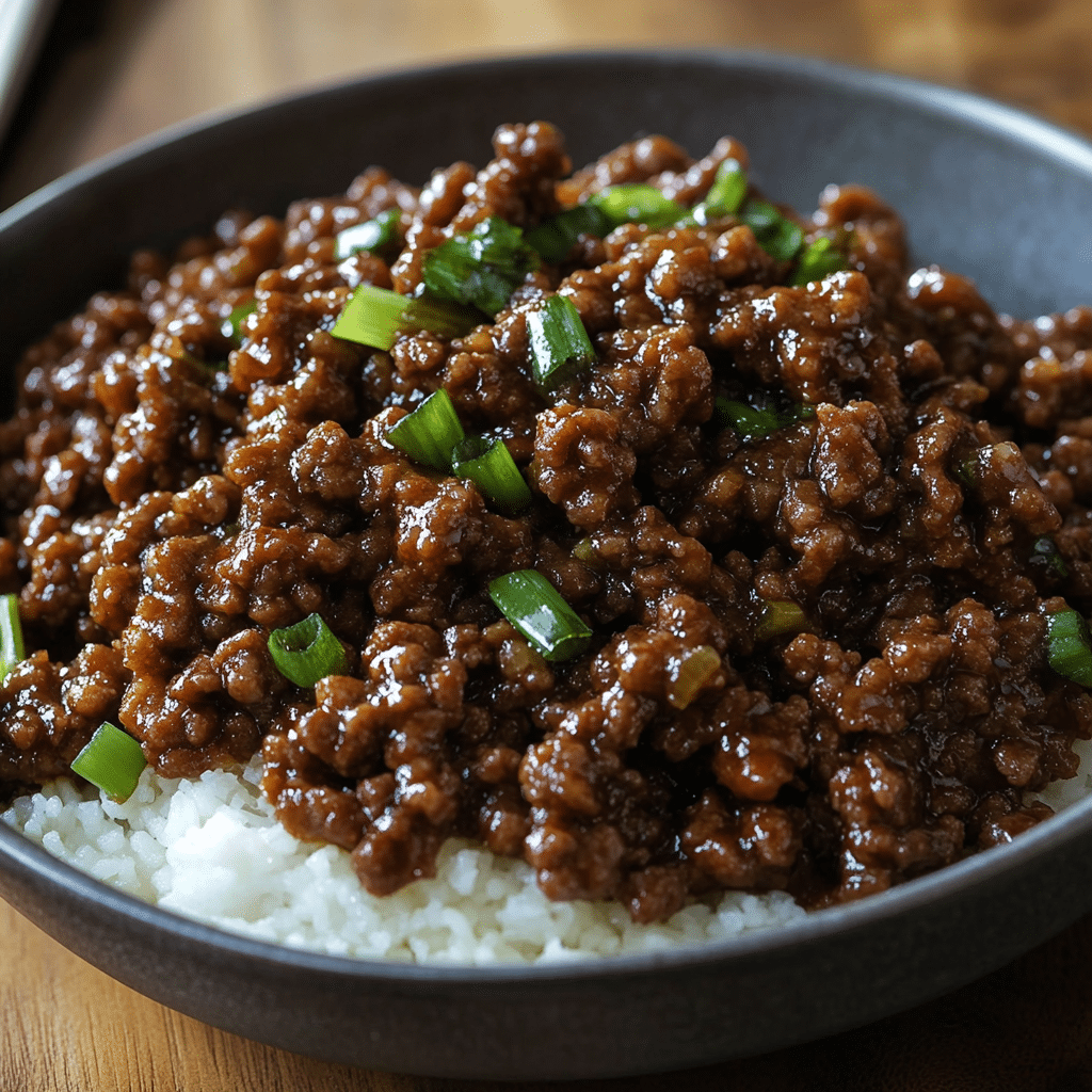 Mongolian Ground Beef Recipe