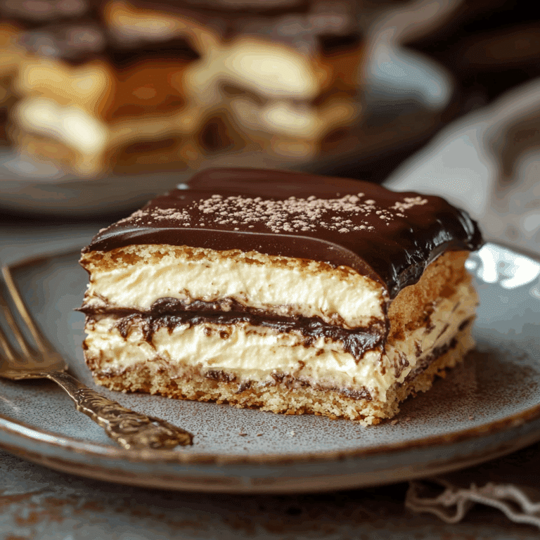 No-Bake Chocolate Eclair Cake