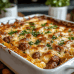 Pancake Sausage Breakfast Bake