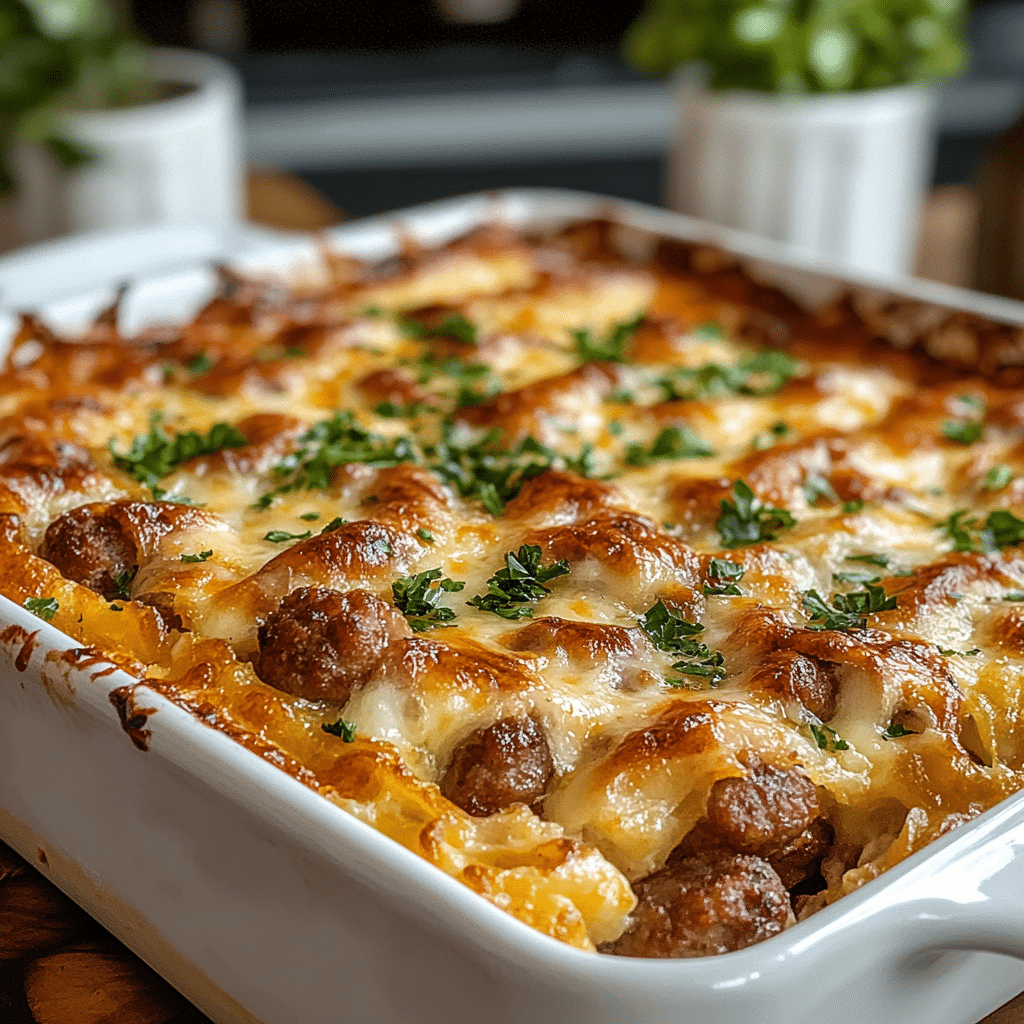 Pancake Sausage Breakfast Bake