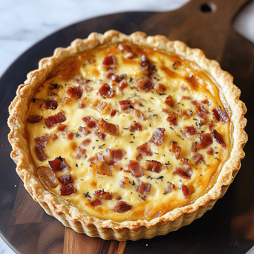 Quiche Lorraine with Bacon and Gruyère