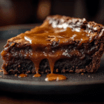 Rich Caramel Brownie Pie