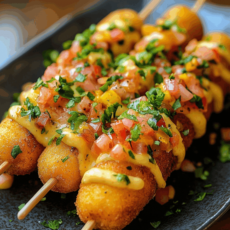 Seafood Nacho Corn Dogs