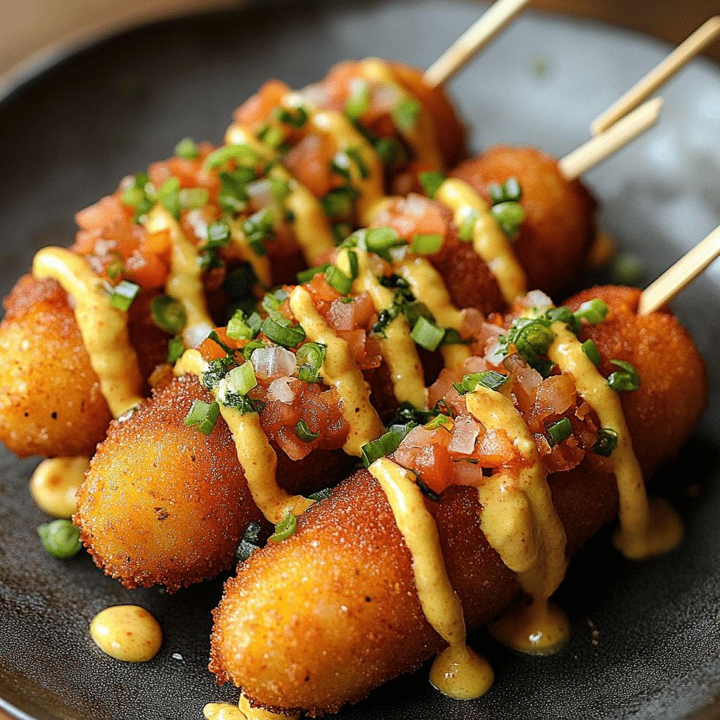 Shrimp & Crab Nacho Bomb Corn Dogs