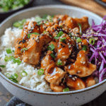 Spicy Miso Ginger Chicken Bowl