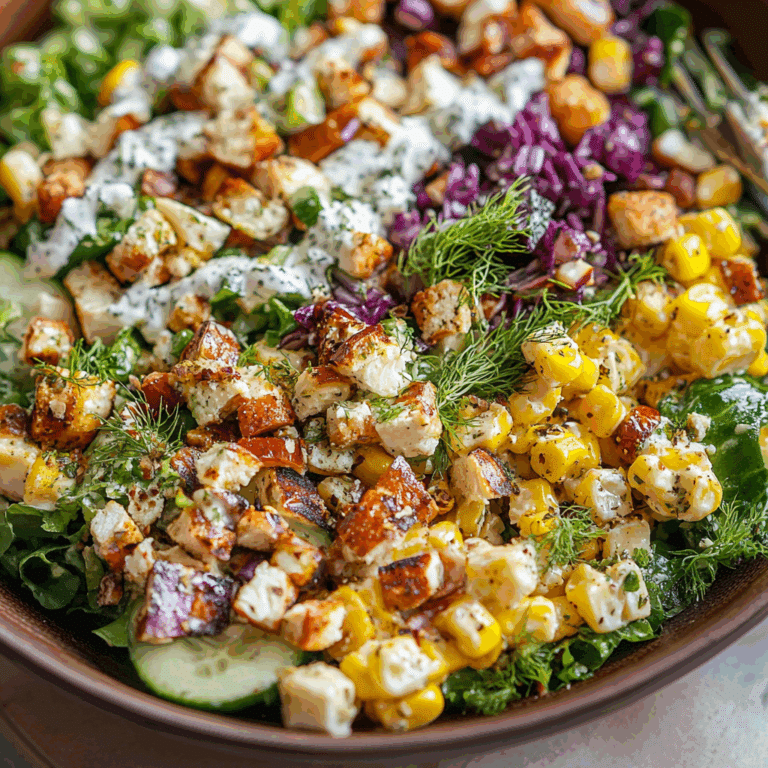 Summer Cobb Salad with Double Dill Ranch