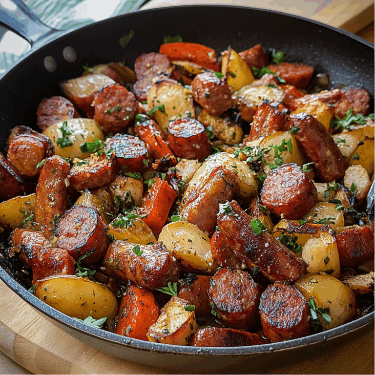 Summer Sausage Skillet with Andouille Sausage