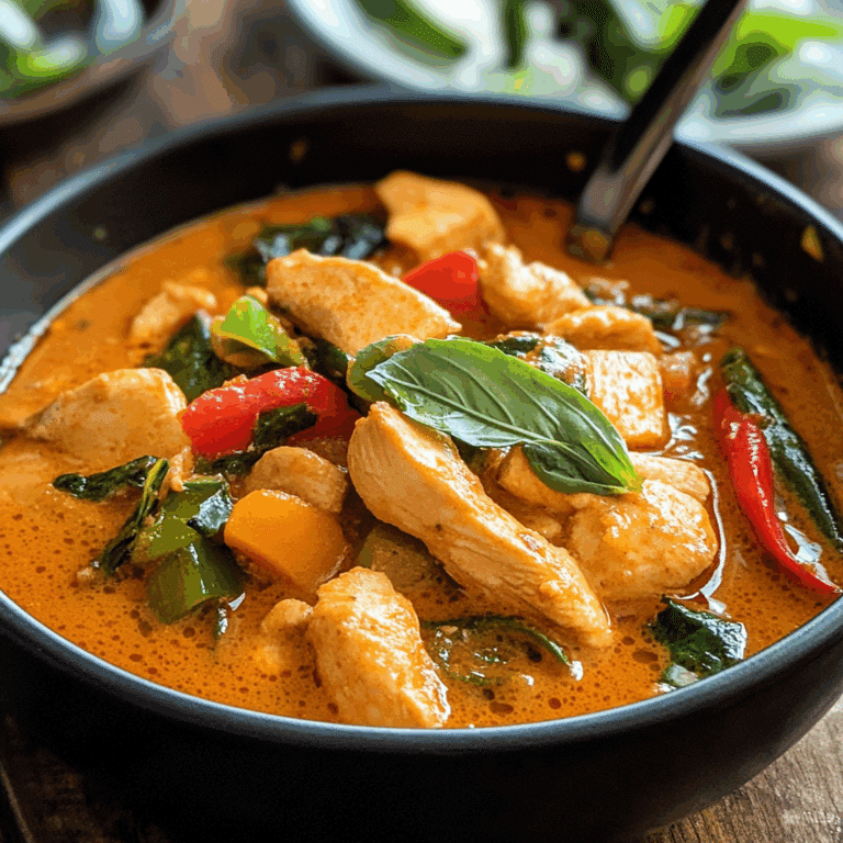 Thai Red Curry with Chicken and Vegetables