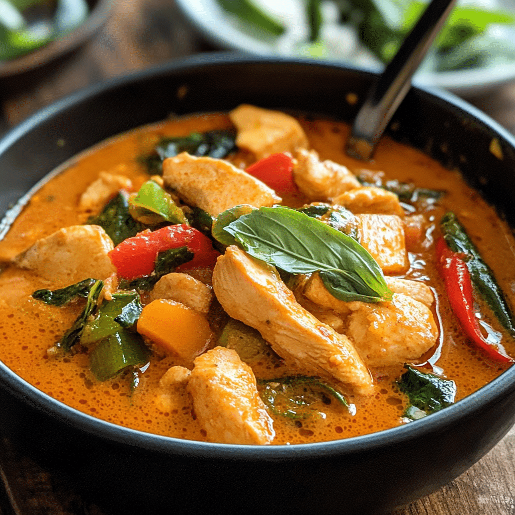 Thai Red Curry with Chicken and Vegetables