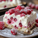 White Chocolate Raspberry Poke Cake