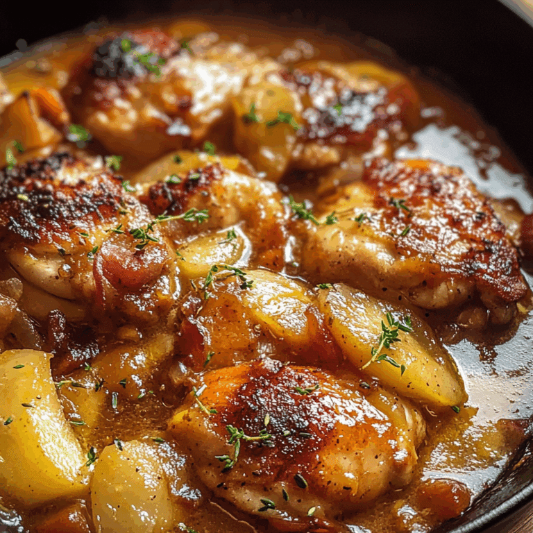 Apple Cider Smothered Chicken