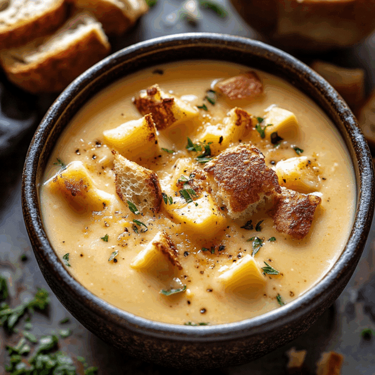 Brie and Cheddar Apple Beer Soup