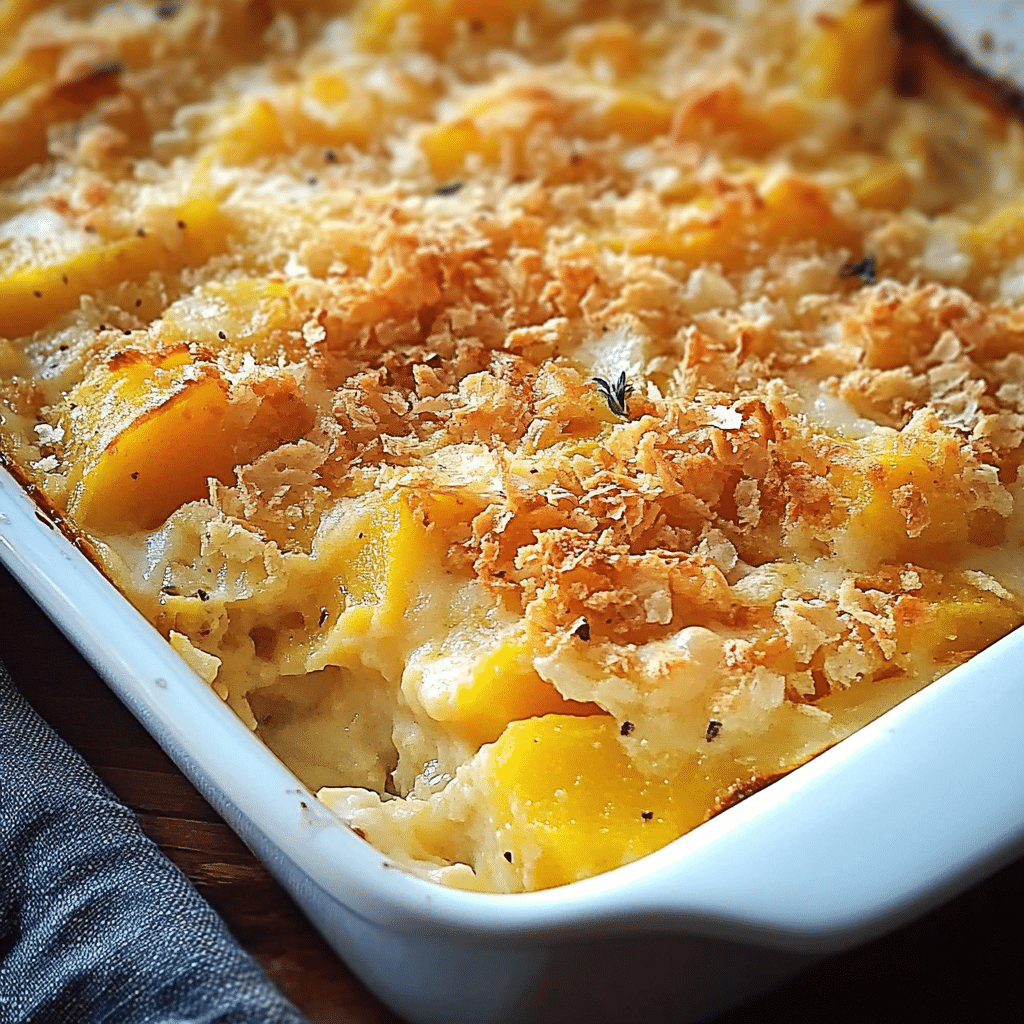 Cheesy Squash Casserole Recipe