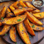 Crispy Air Fried Sweet Potato Wedges Recipe