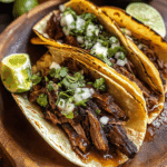 Crockpot Chipotle Honey Pot Roast Tacos