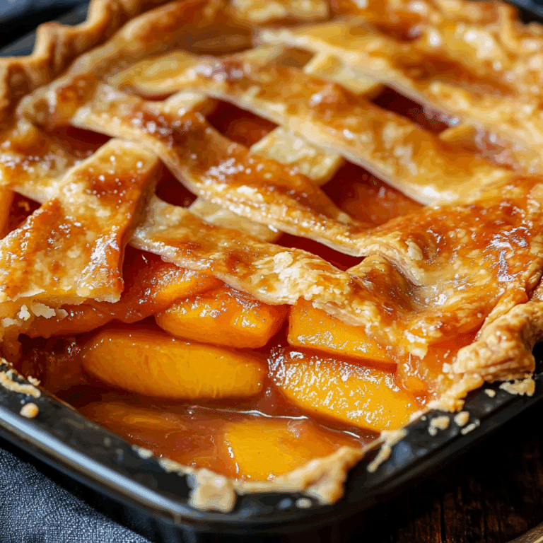 Deep-Dish Peach Pie Recipe