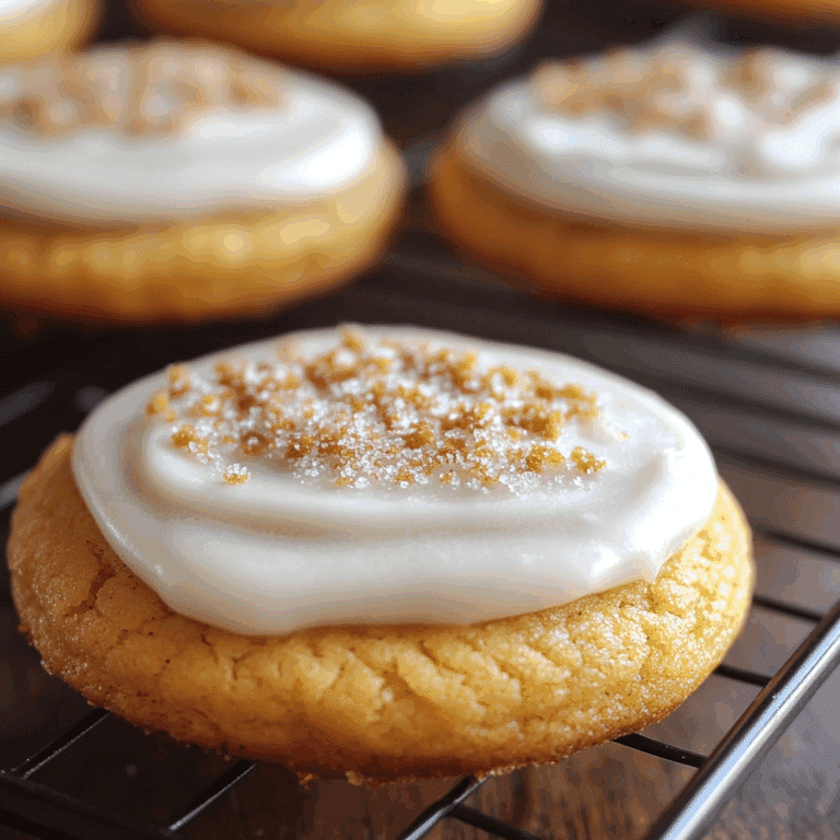 Frosted Soft Pumpkin Sugar Cookies