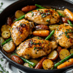 One-Pan Honey Mustard Chicken and Vegetables