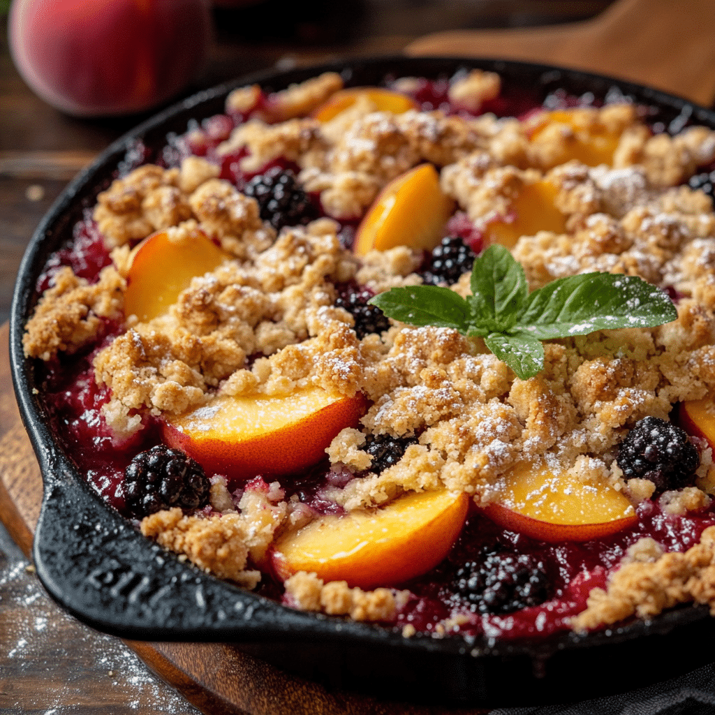 Peach-Berry Crumble Recipe