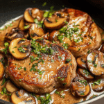 Pork Chops With Miso Mushrooms