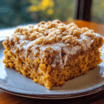 Pumpkin Coffee Cake with Crumb Topping