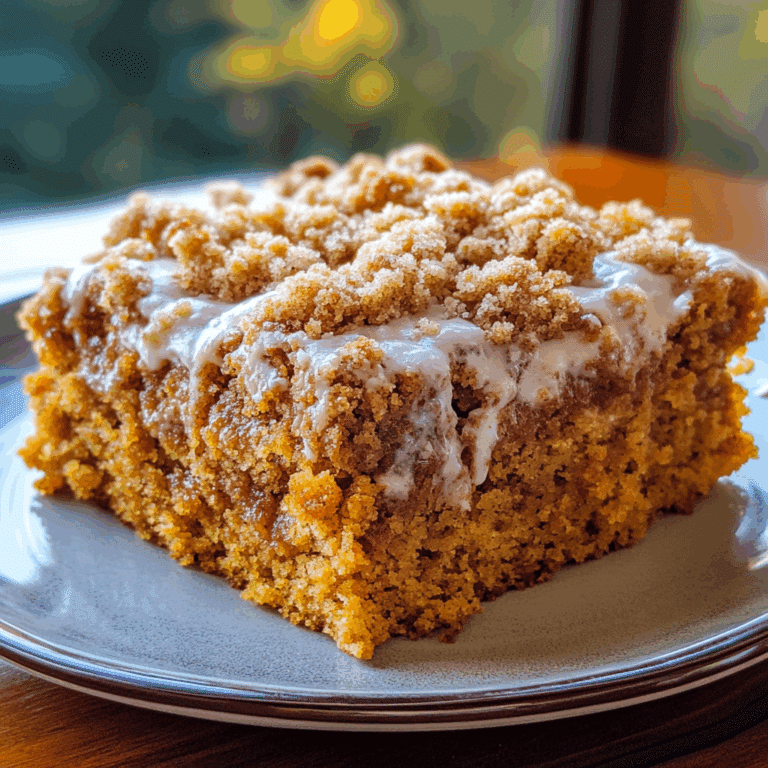 Pumpkin Coffee Cake with Crumb Topping