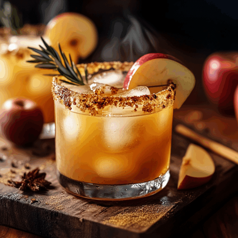 Smoky Harvest Apple Cider Margarita