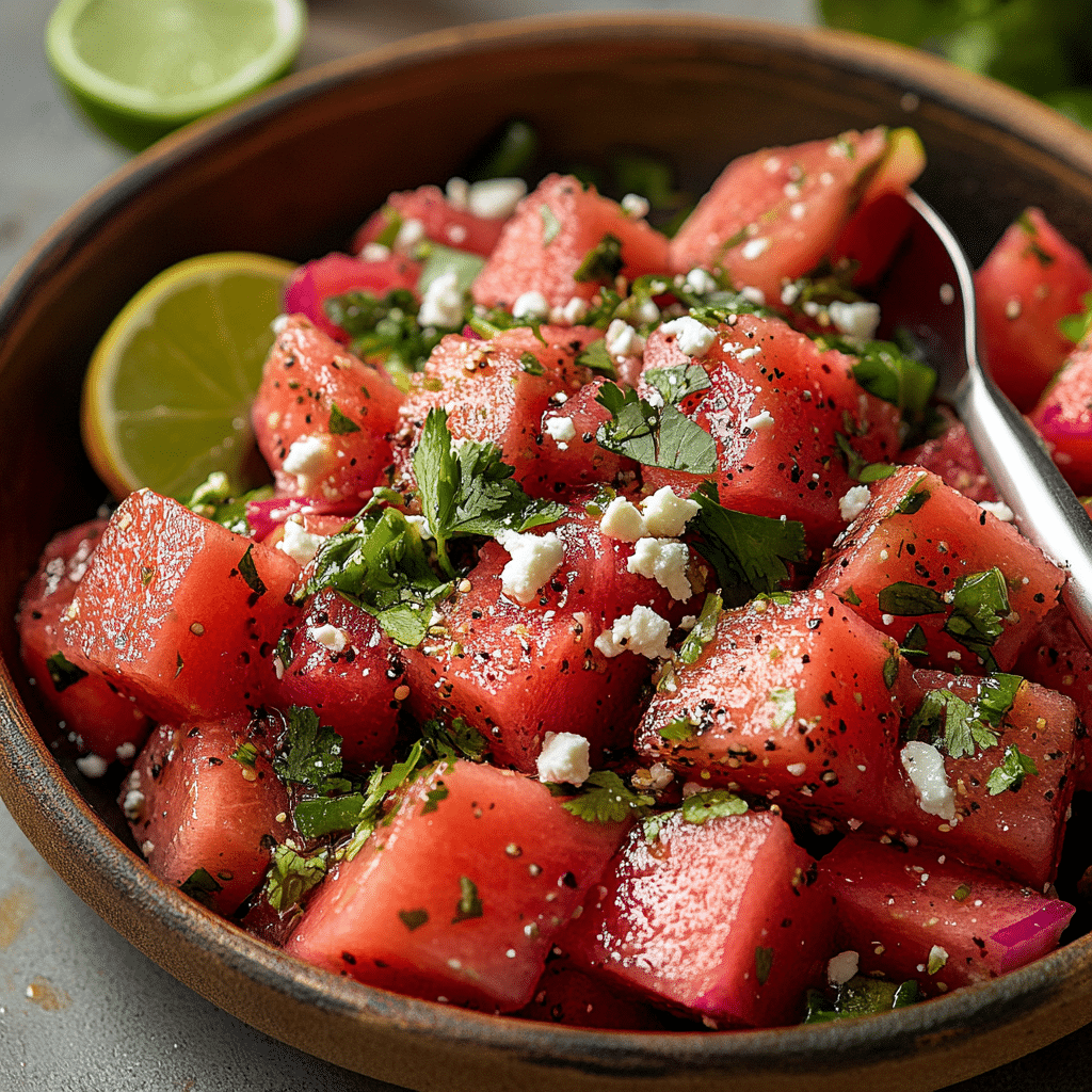 Spicy Watermelon Salad Recipe