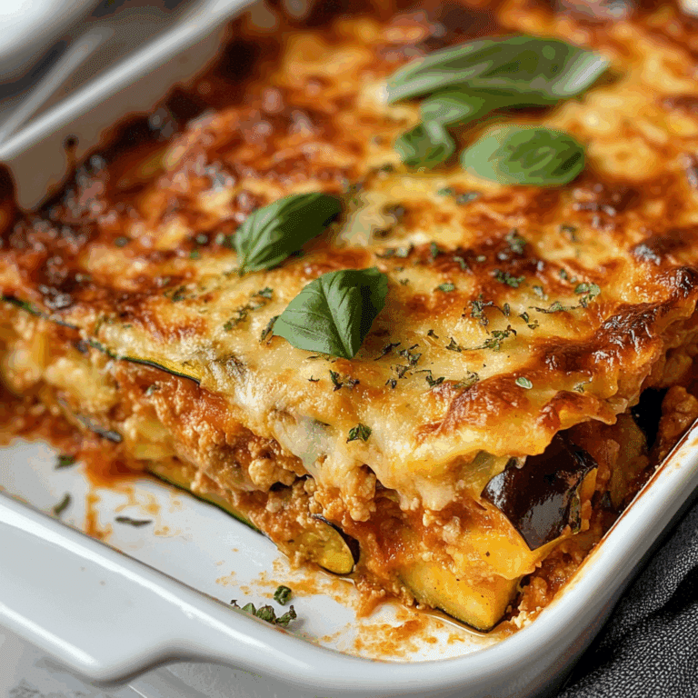 Zucchini Eggplant Lasagna Recipe