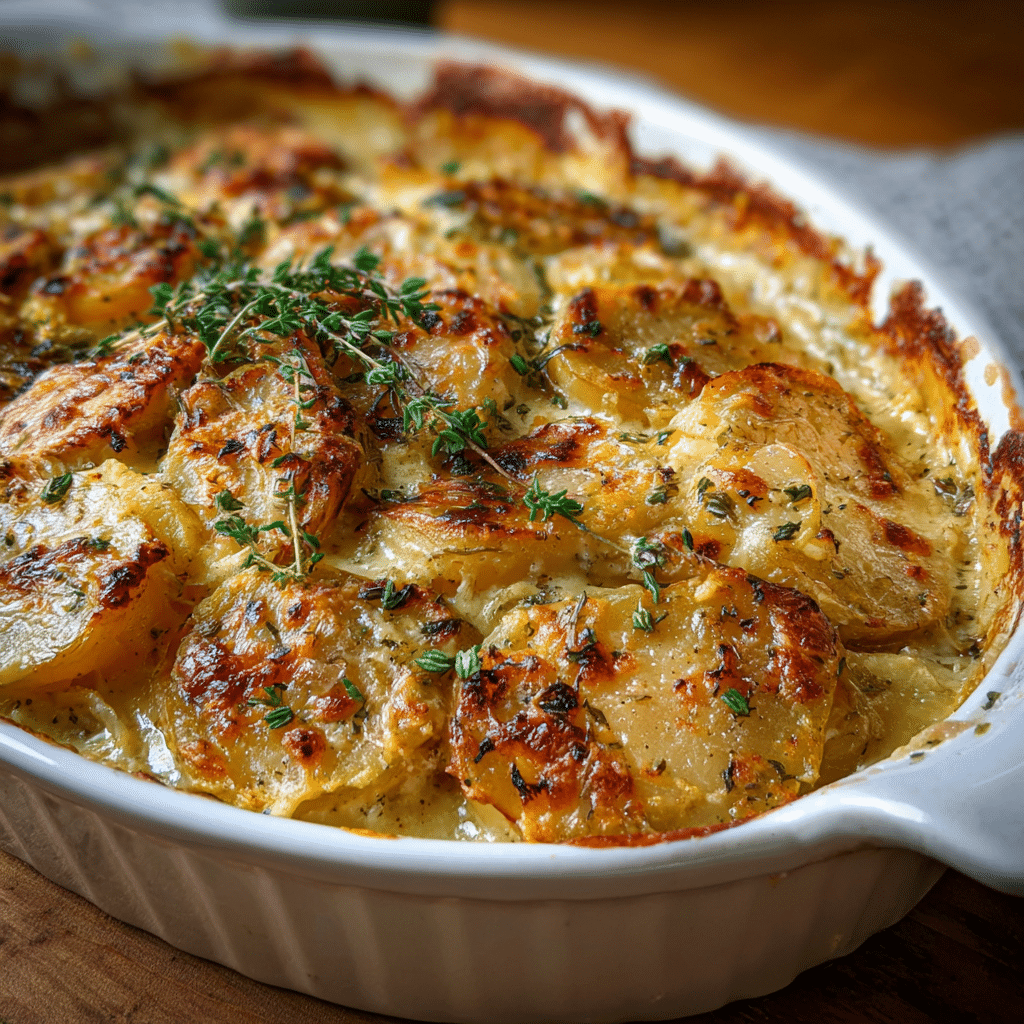 Baked Chicken & Potato Gratin