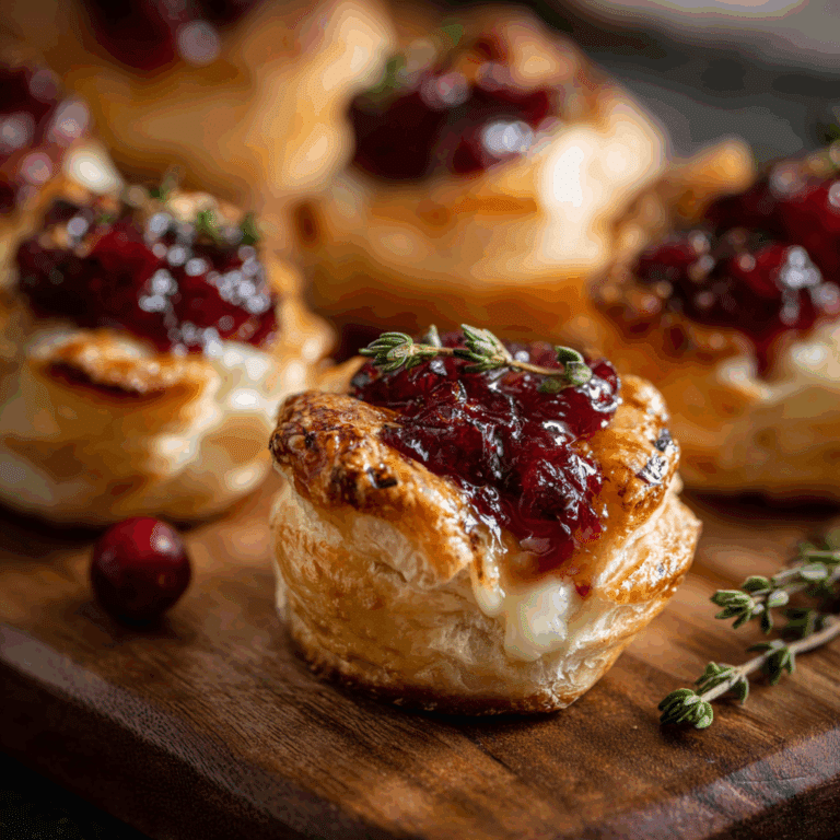 Baked Cranberry Brie Bites