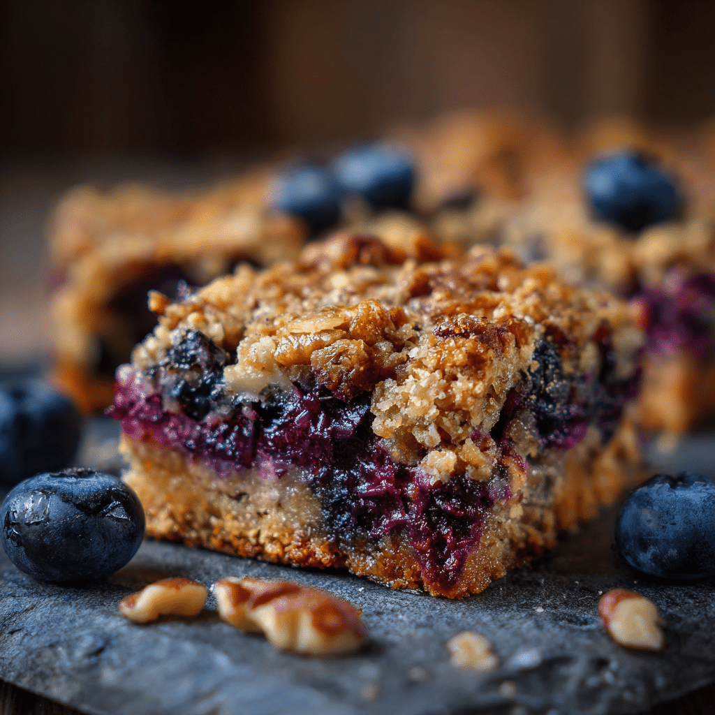Blueberry Walnut Breakfast Bars