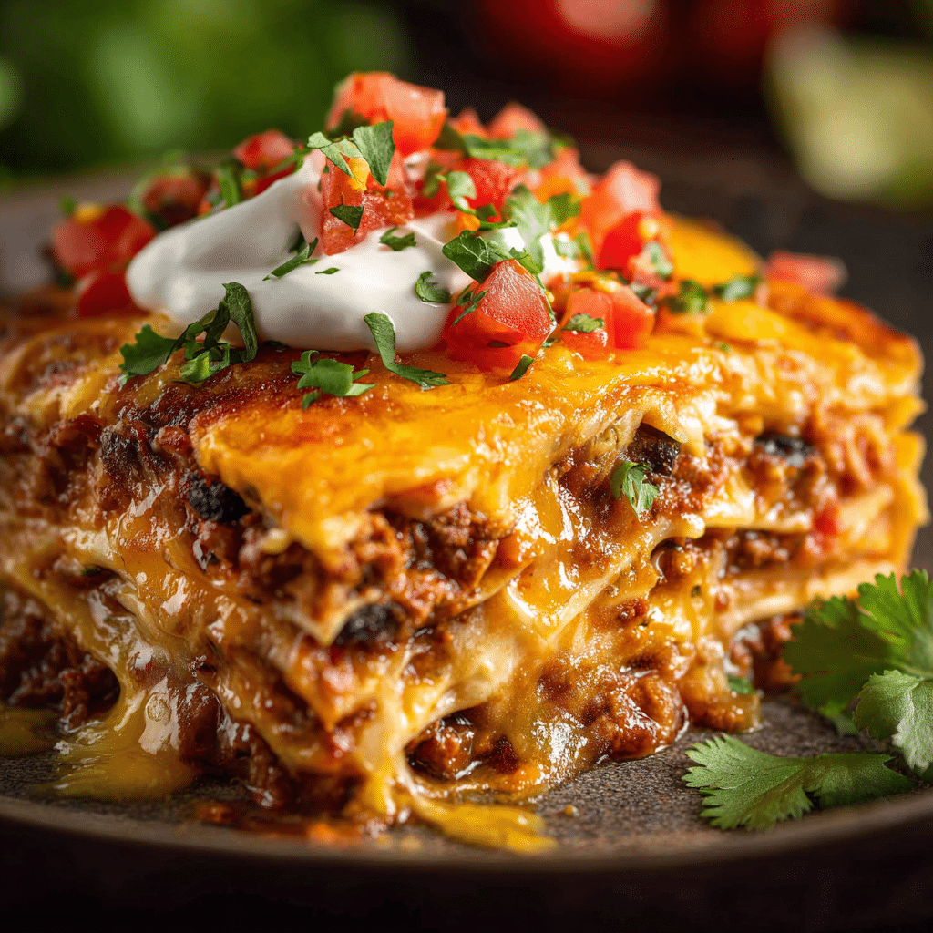 Cheesy Taco Lasagna