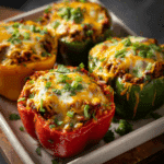 Cheesy Taco Stuffed Bell Peppers