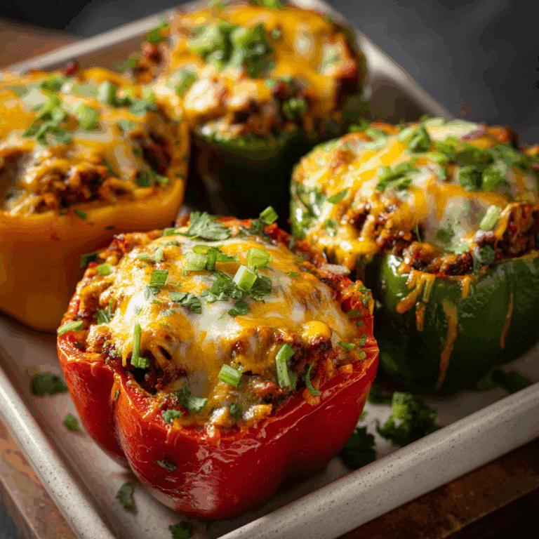 Cheesy Taco Stuffed Bell Peppers