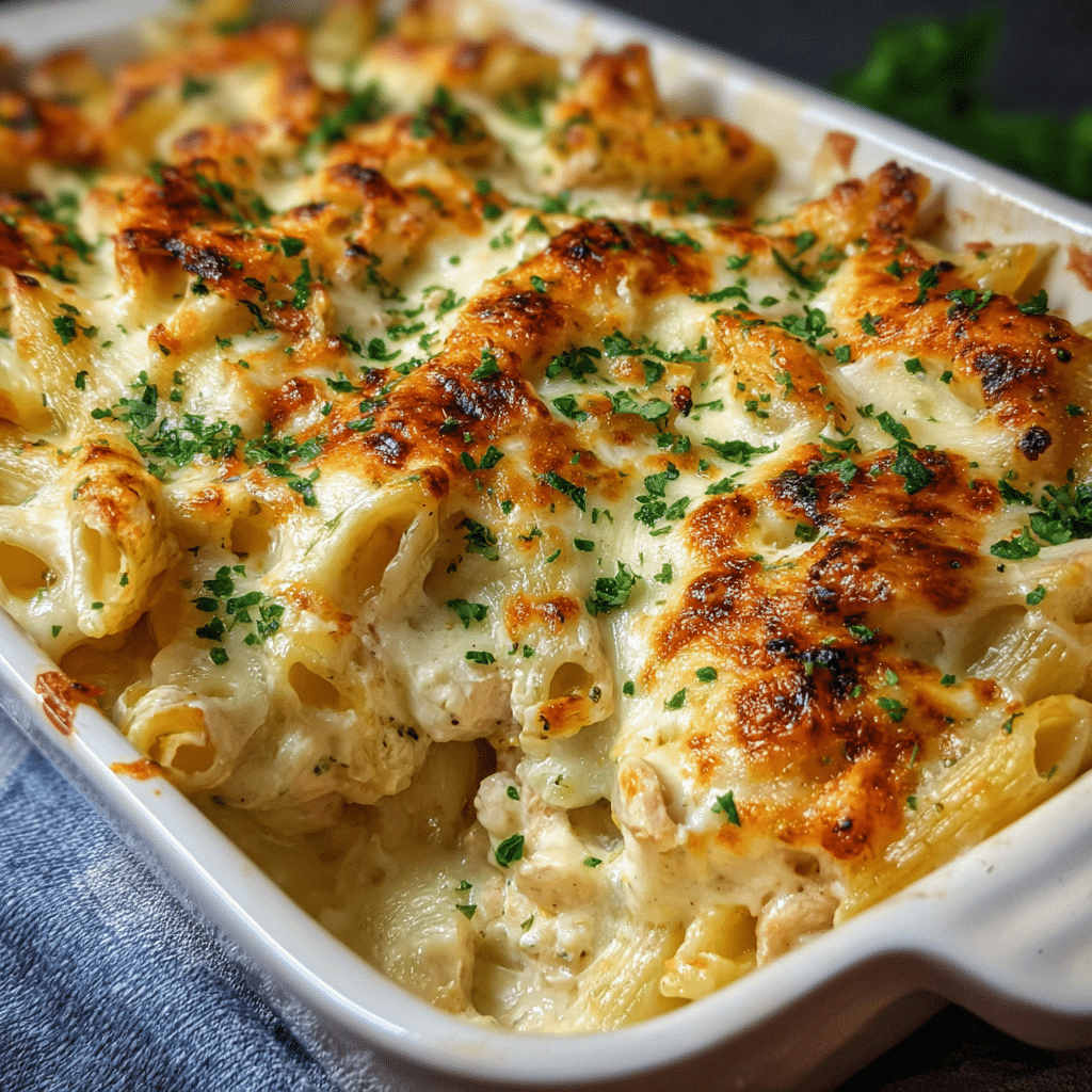 Chicken Alfredo Bake