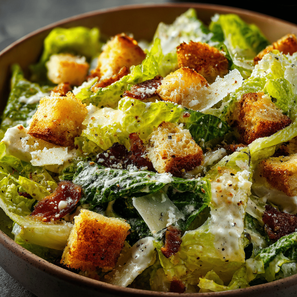 Classic Ceasar Salad with Homemade Dressing