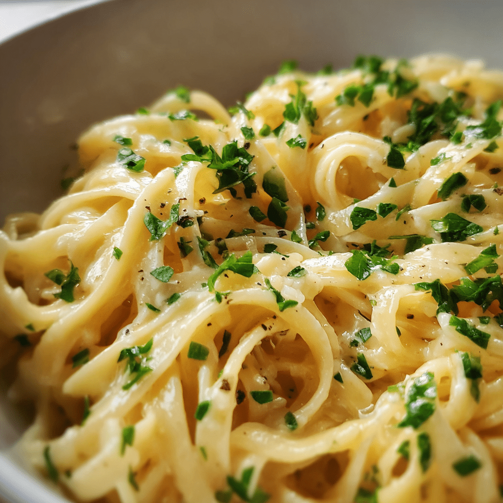 Creamy Garlic Buttered Noodles