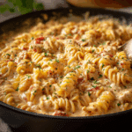 Creamy Rotel Dip Pasta