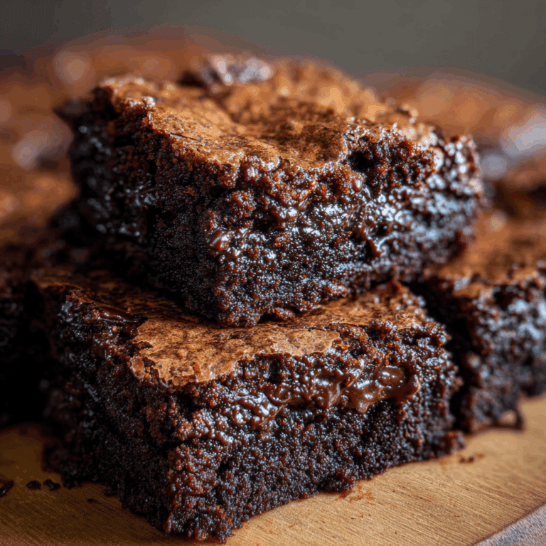 Fudgy One-Bowl Homemade Brownies
