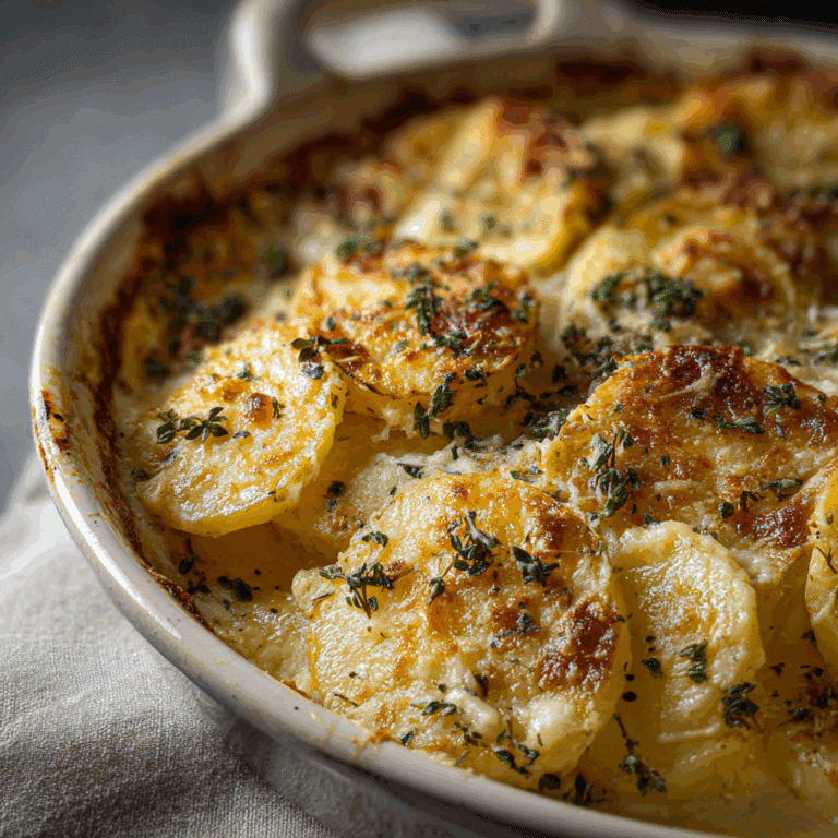 Garlic Herb Au Gratin Potatoes