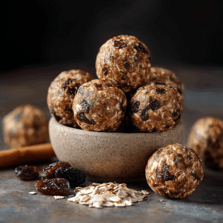 Oatmeal Raisin Protein Balls