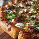 Sausage Pizza with Jalapeno Ranch