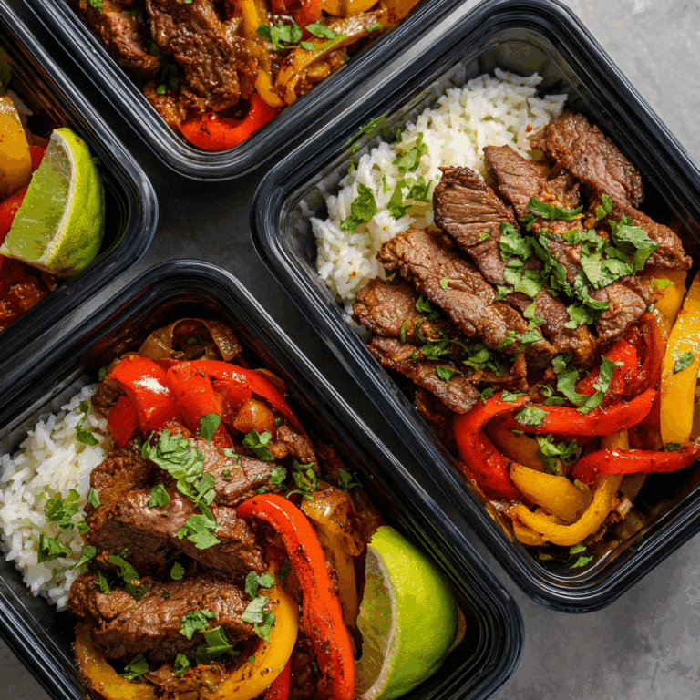 Steak Fajita Meal Prep Bowls