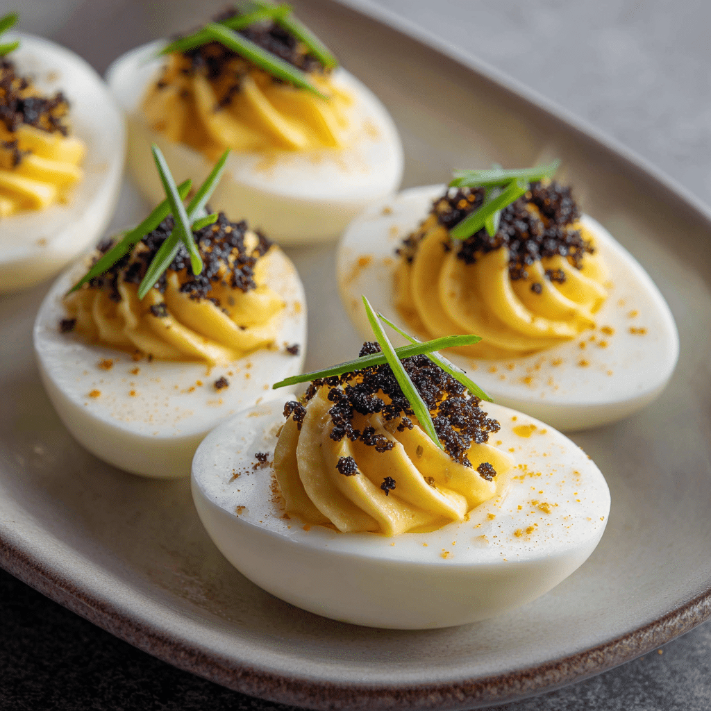 Truffle Deviled Eggs