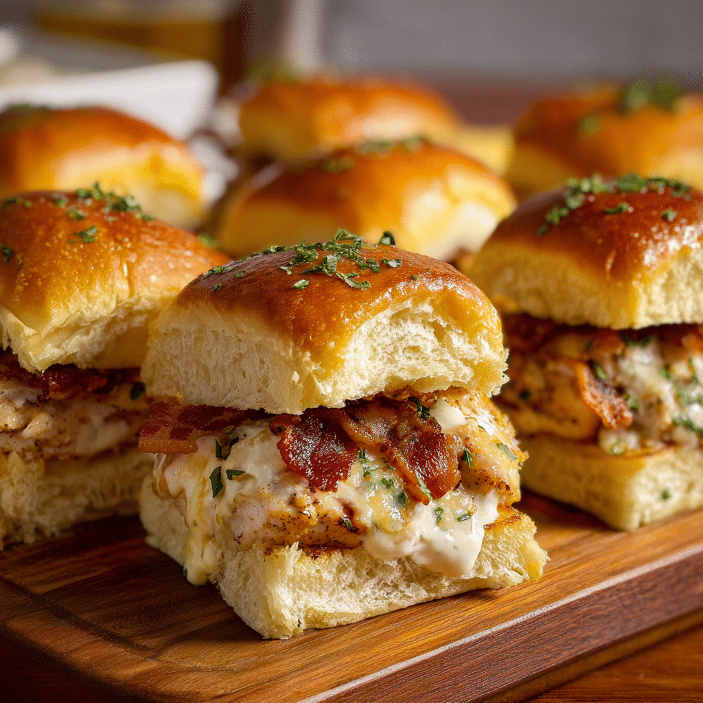 Chicken Bacon Ranch Sliders